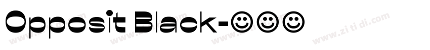 Opposit Black字体转换